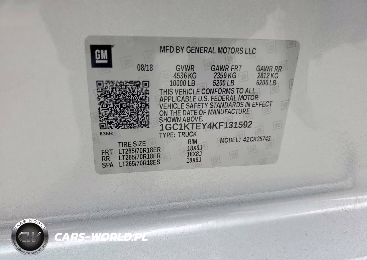 2019 Chevrolet Silverado K2500 Heavy Duty Ltz VIN:1GC1KTEY4KF131592 - 12
