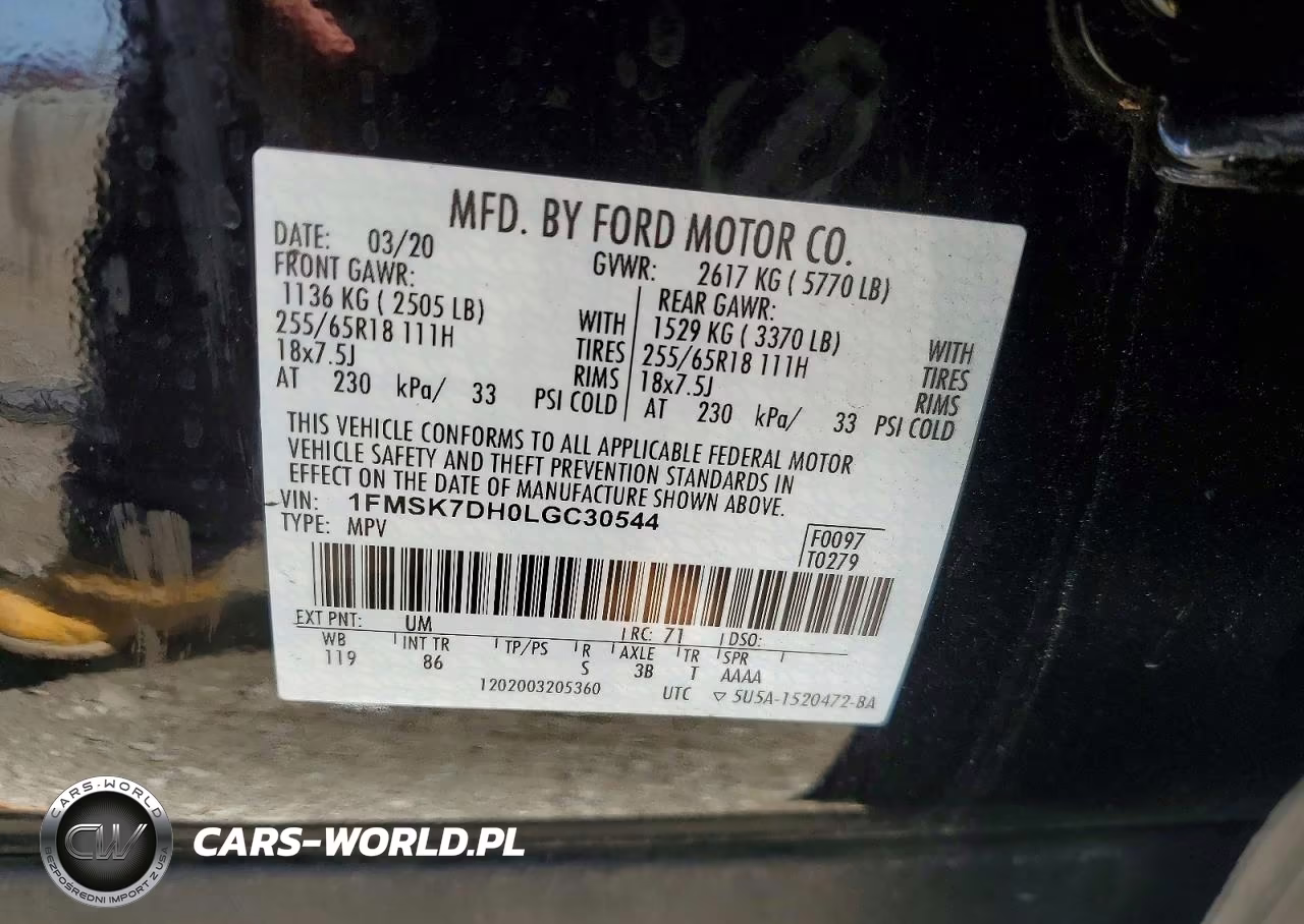 2020 Ford Explorer Xlt VIN:1FMSK7DH0LGC30544 - 13
