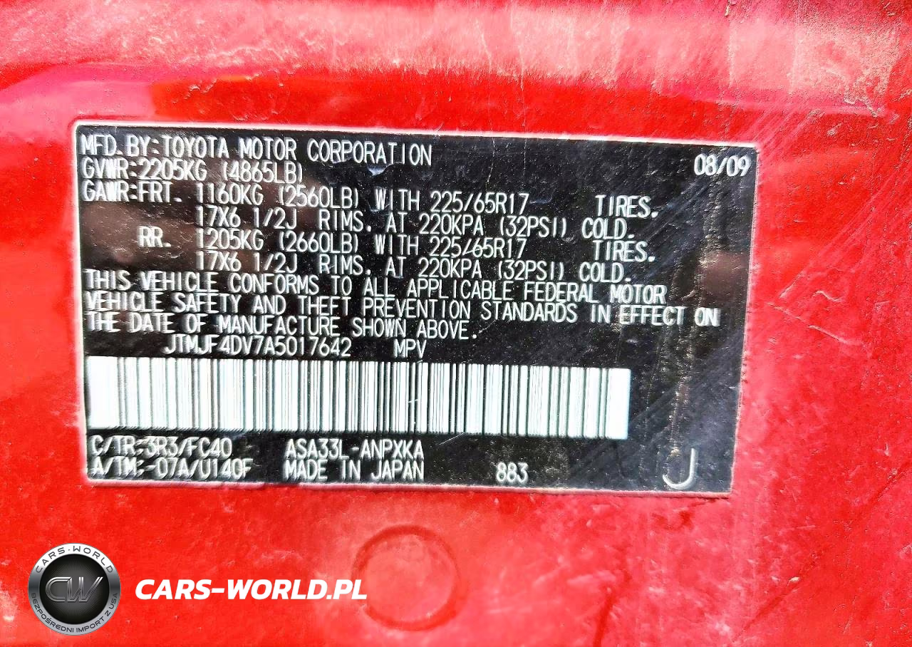 2010 Toyota Rav4 Base VIN:JTMJF4DV7A5017642 - 12