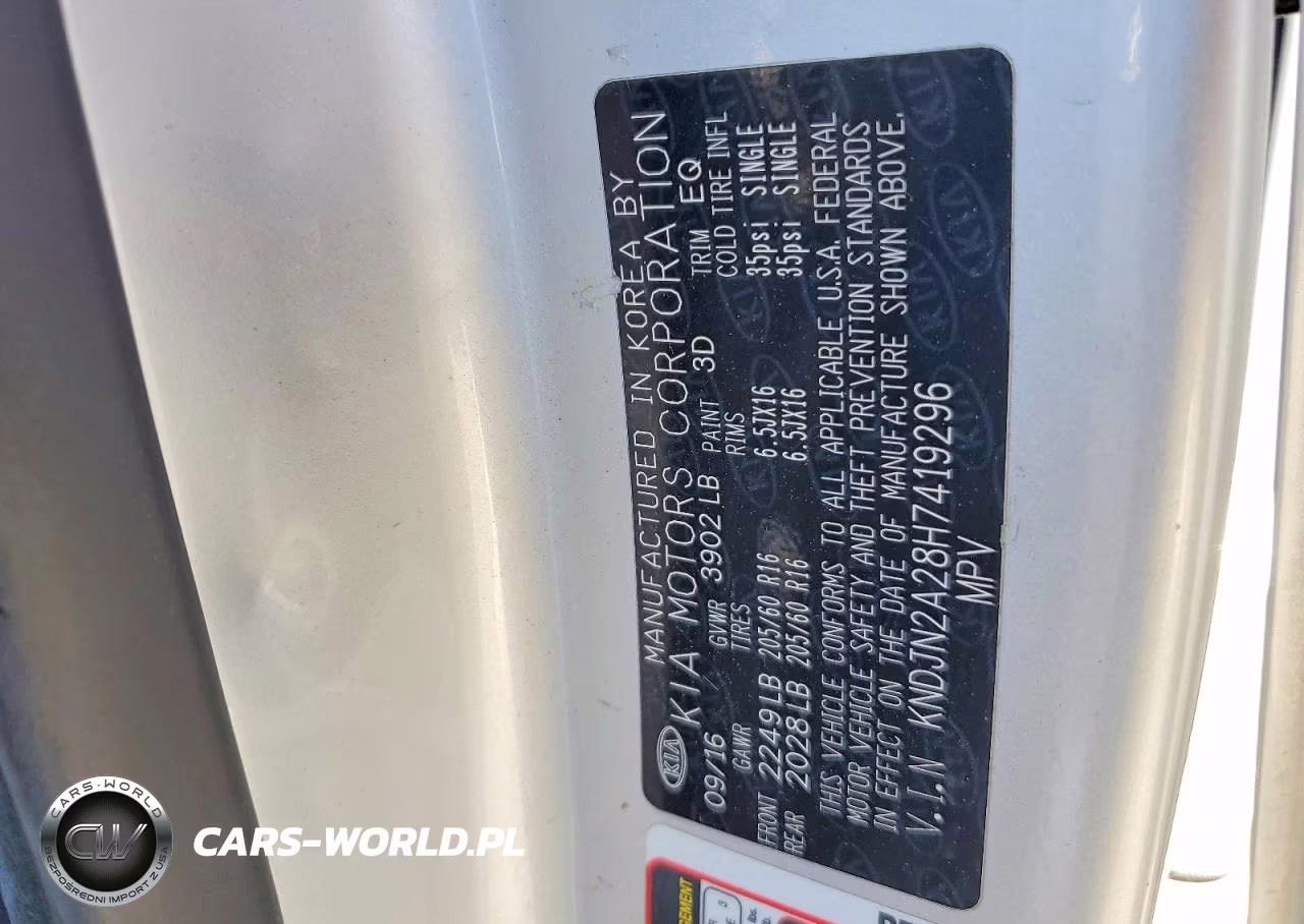 2017 Kia Soul Base VIN:KNDJN2A28H7419296 - 12