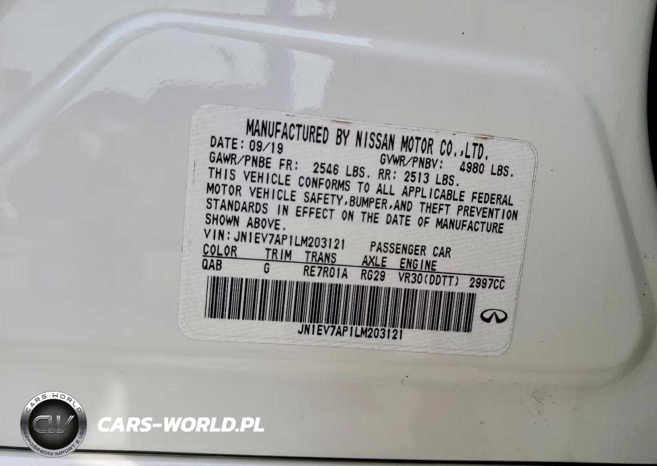 2020 Infiniti Q50 3.0T Sport VIN:JN1EV7AP1LM203121 - 13