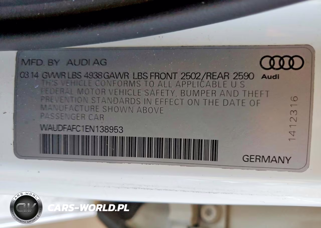 2014 Audi A6 Premium Plus VIN:WAUDFAFC1EN138953 - 12