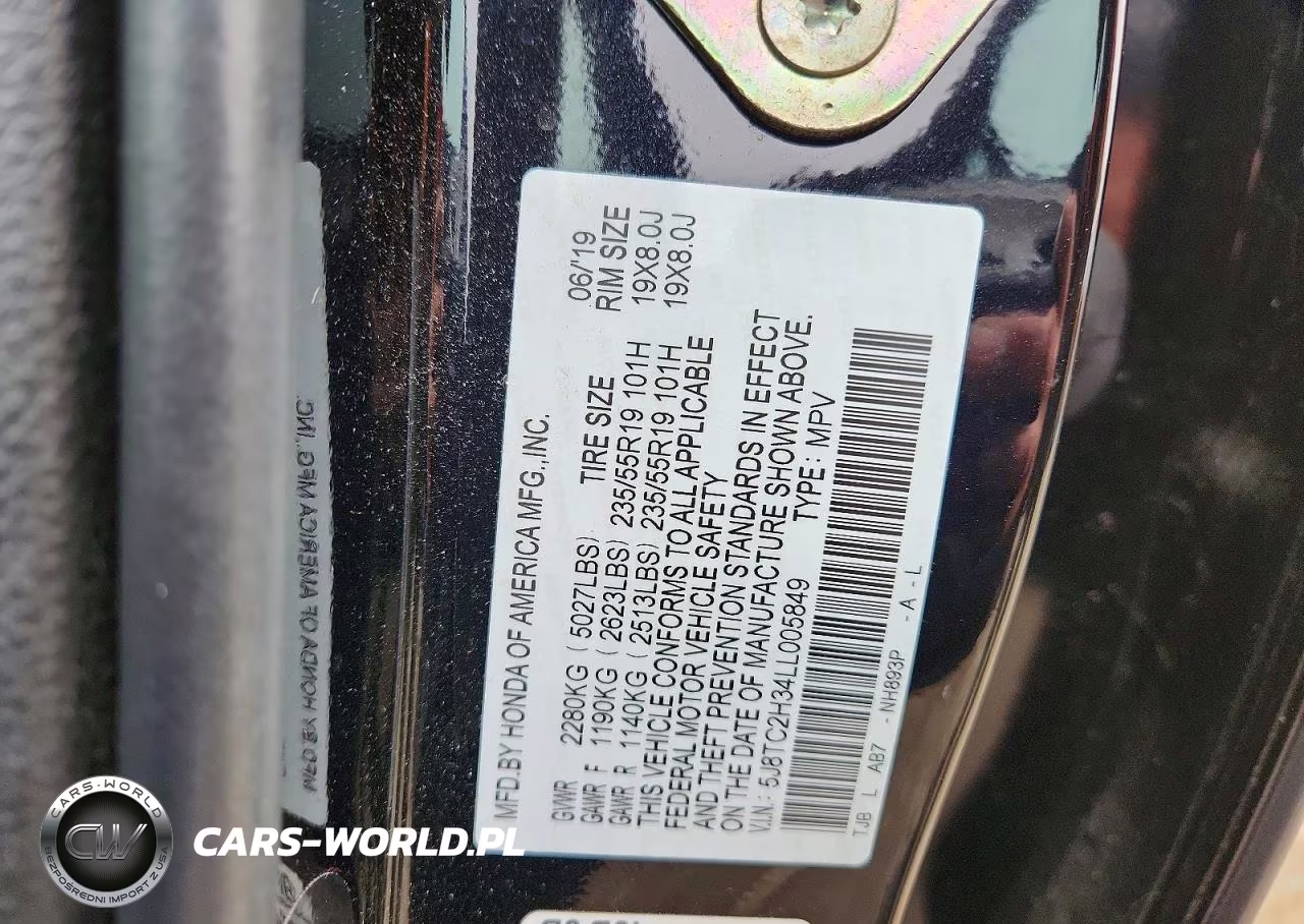 2020 Acura Rdx VIN:5J8TC2H34LL005849 - 12