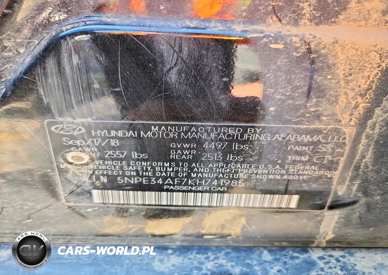 2019 Hyundai Sonata Sport VIN:5NPE34AF7KH741985 - 12