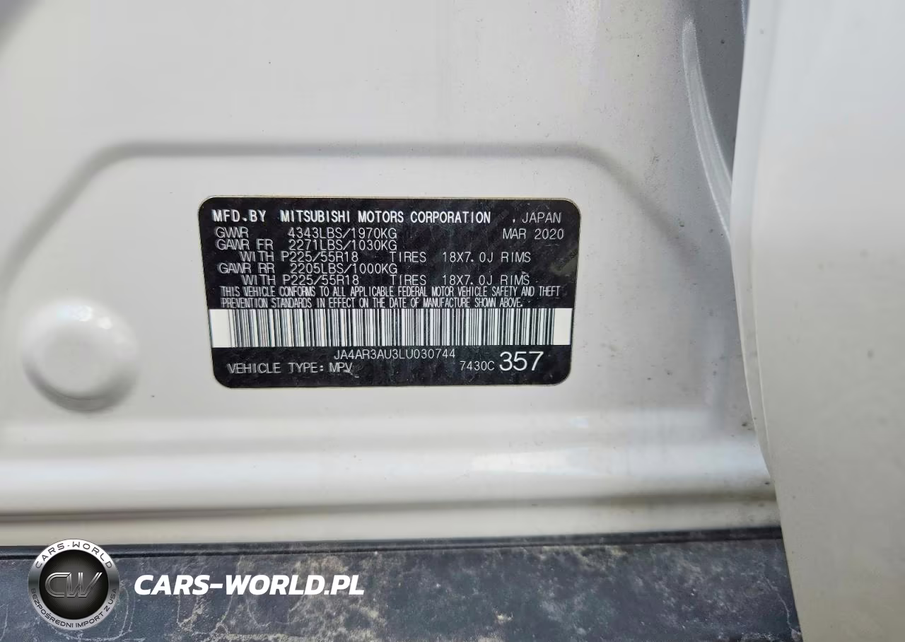 2020 Mitsubishi Outlander Sport Es VIN:JA4AR3AU3LU030744 - 12