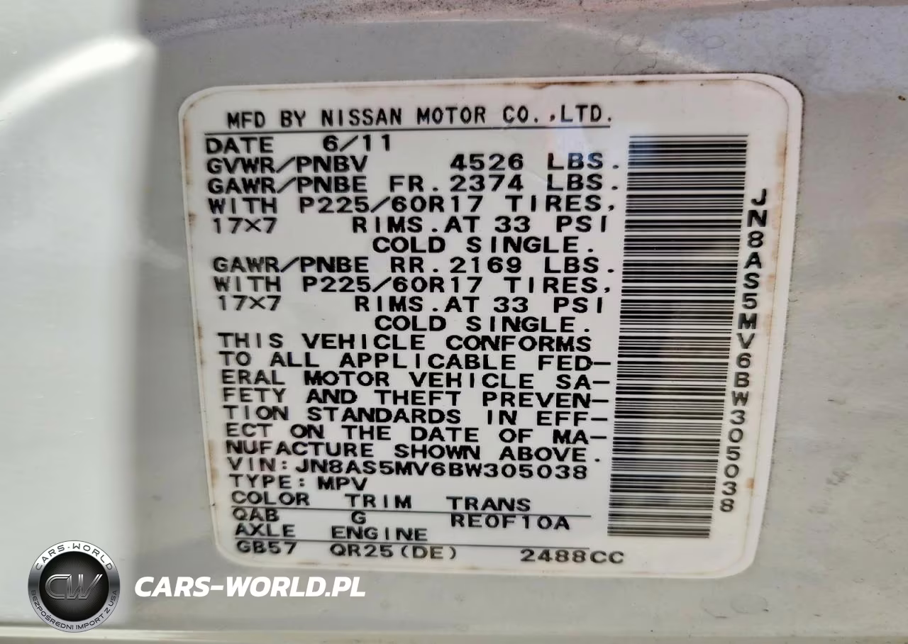 2011 Nissan Rogue S VIN:JN8AS5MV6BW305038 - 13