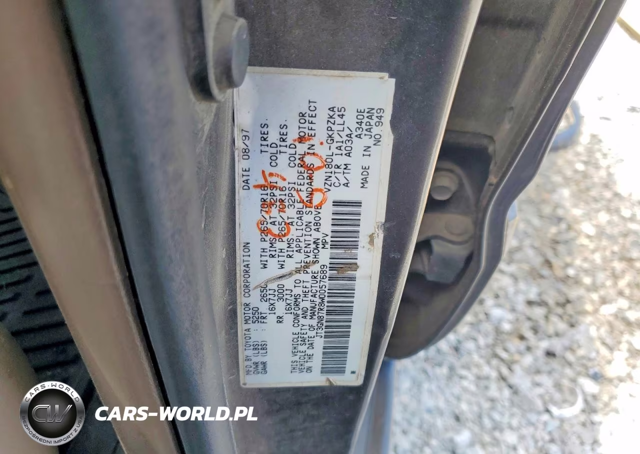 1998 Toyota 4Runner Limited VIN:JT3GN87R8W0057689 - 14