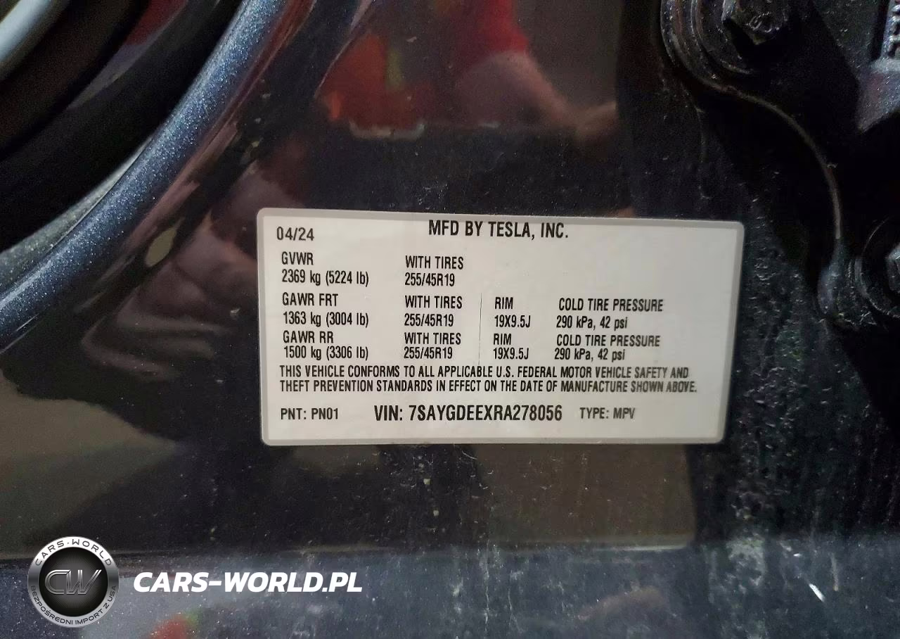 2024 Tesla Model Y VIN:7SAYGDEEXRA278056 - 14