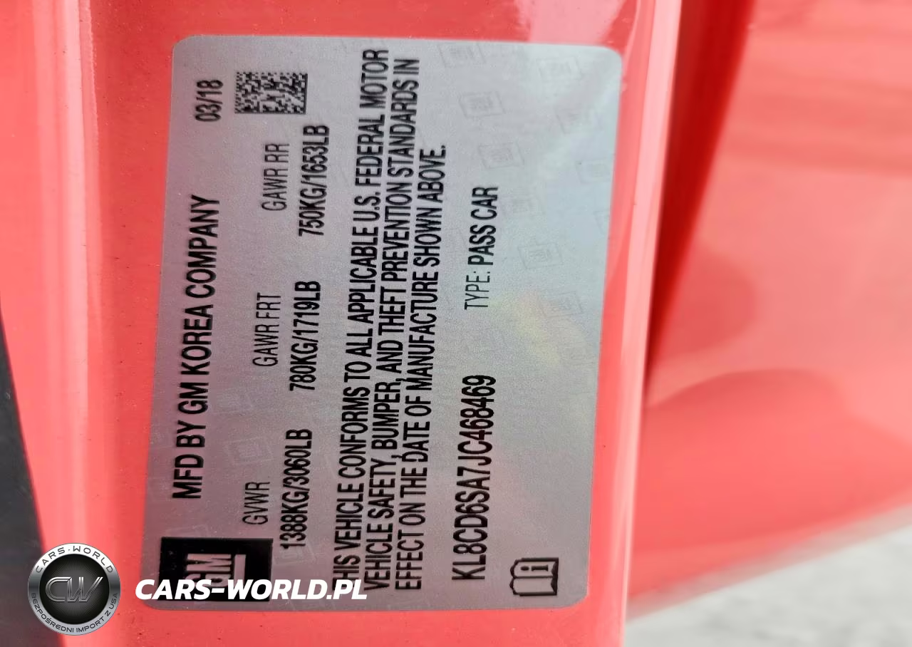 2018 Chevrolet Spark 1Lt VIN:KL8CD6SA7JC468469 - 13