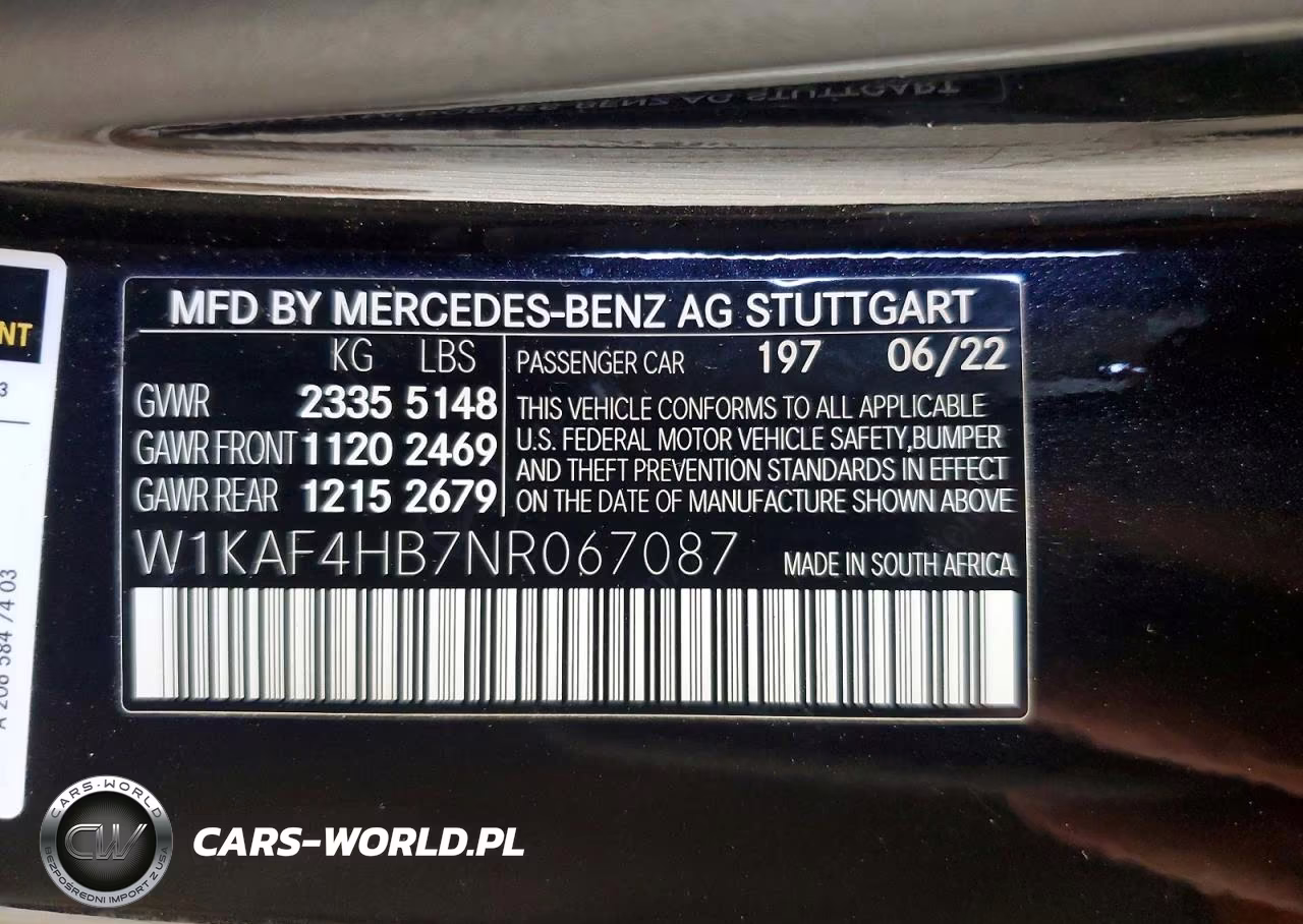 2022 Mercedes-Benz C 300 4Matic VIN:W1KAF4HB7NR067087 - 13