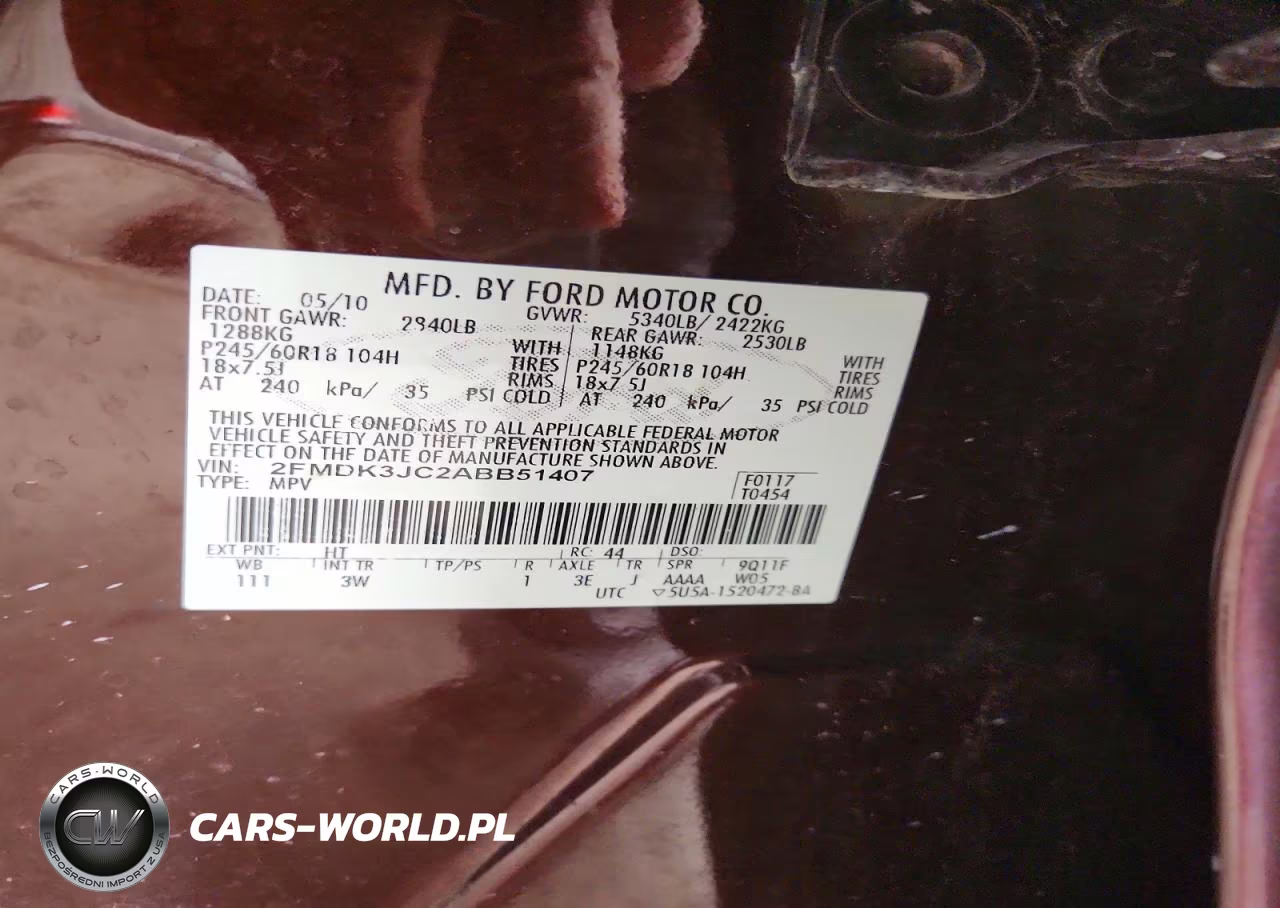 2010 Ford Edge Sel VIN:2FMDK3JC2ABB51407 - 13
