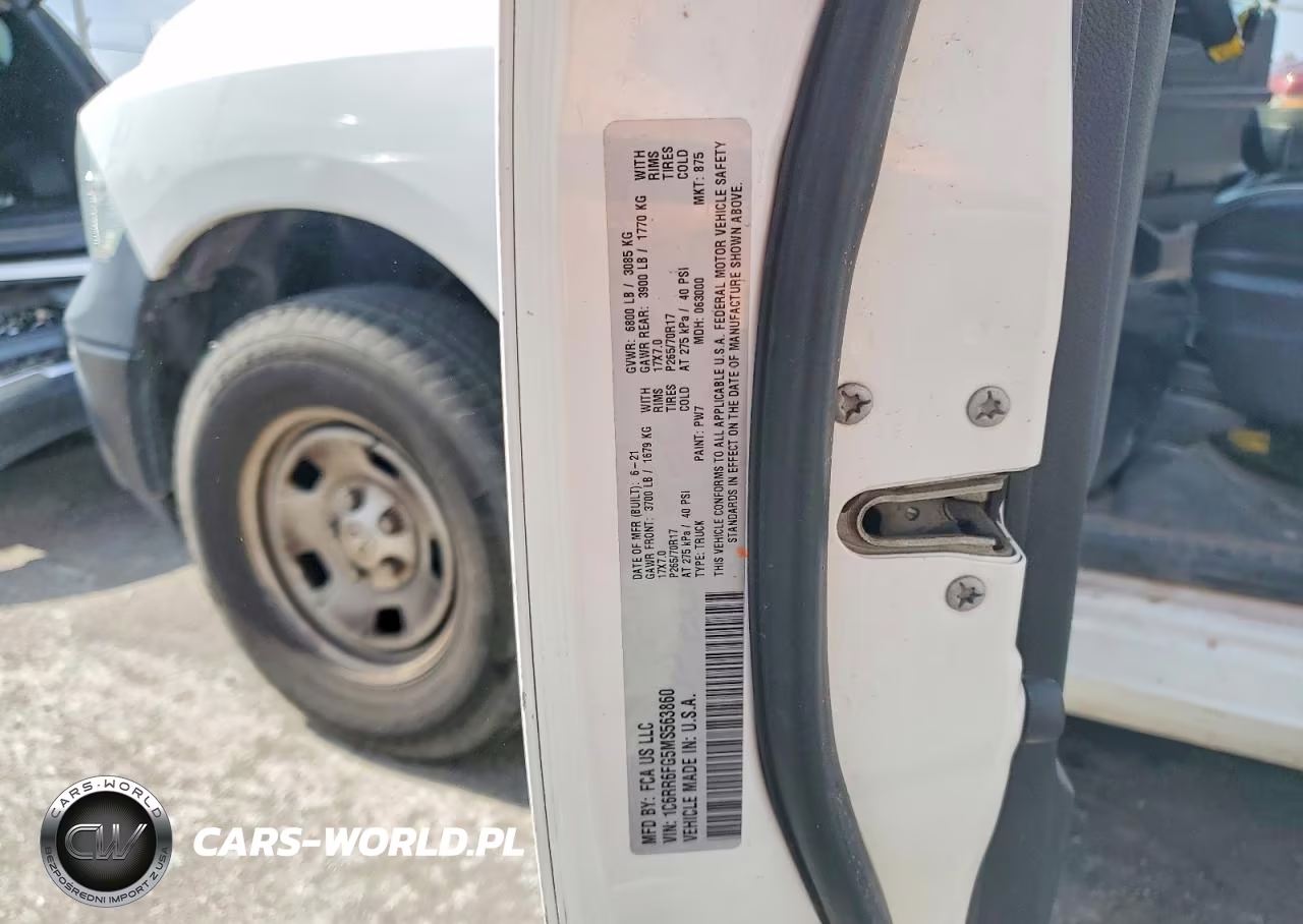 2021 Ram 1500 Classic Tradesman VIN:1C6RR6FG5MS563860 - 13