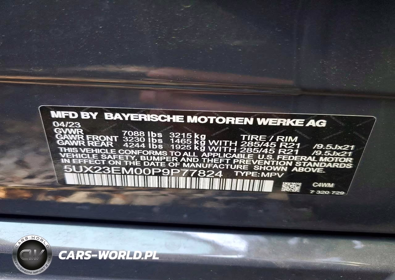 2025 BMW X7 M60I VIN:5UX33EM02S9X33188 - 13