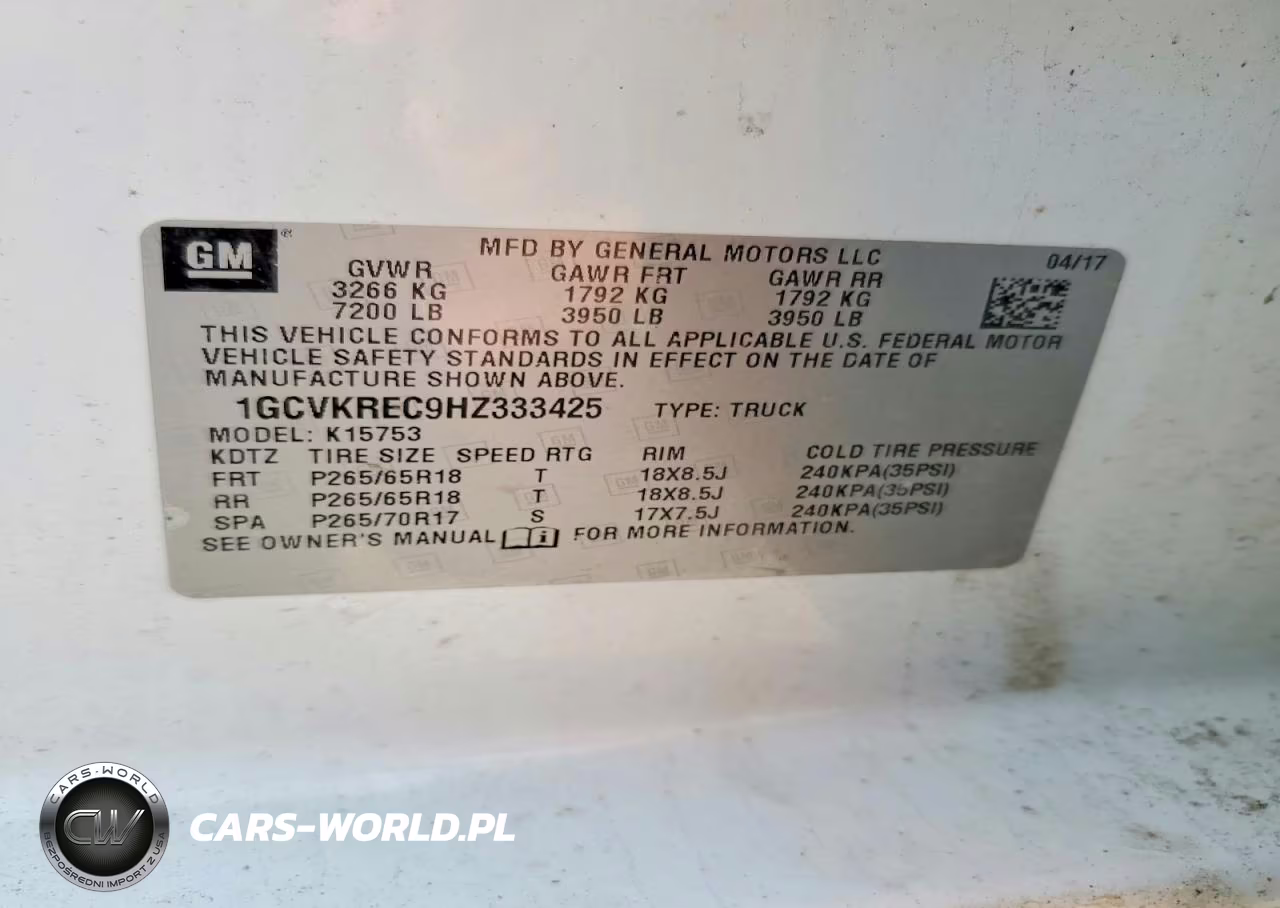 2017 Chevrolet Silverado K1500 Lt VIN:1GCVKREC9HZ333425 - 12