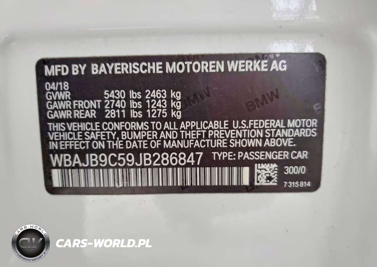 2018 BMW M550Xi VIN:WBAJB9C59JB286847 - 12