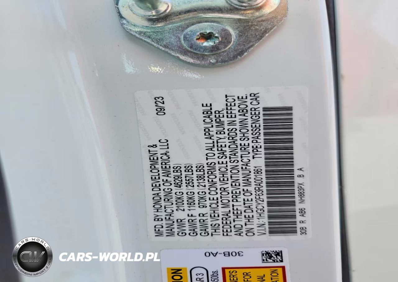 2024 Honda Accord Hybrid Exl VIN:1HGCY2F63RA001861 - 12