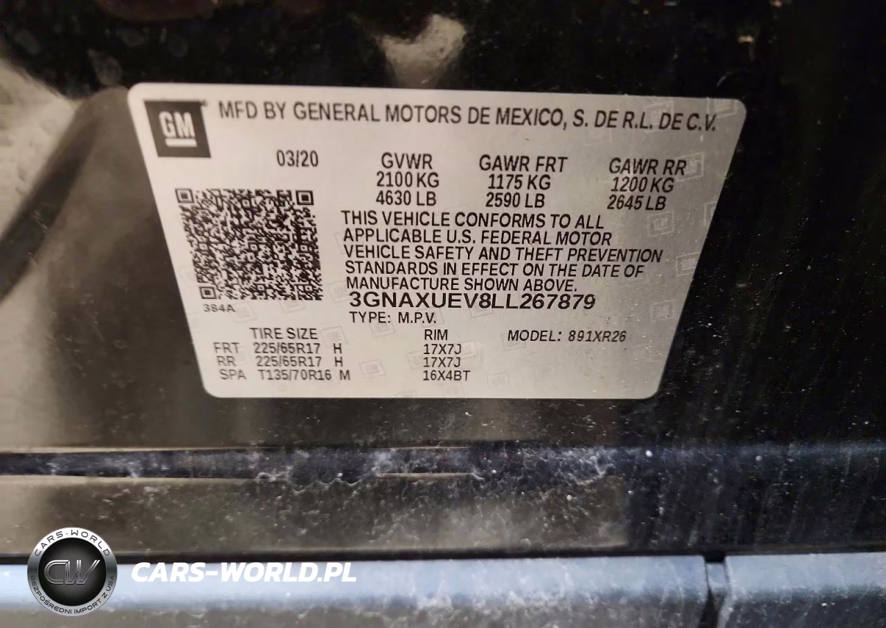 2020 Chevrolet Equinox Lt VIN:3GNAXUEV8LL267879 - 13