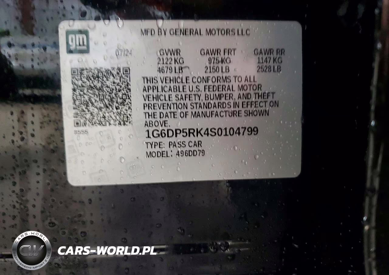 2025 Cadillac Ct5 Sport VIN:1G6DP5RK4S0104799 - 12