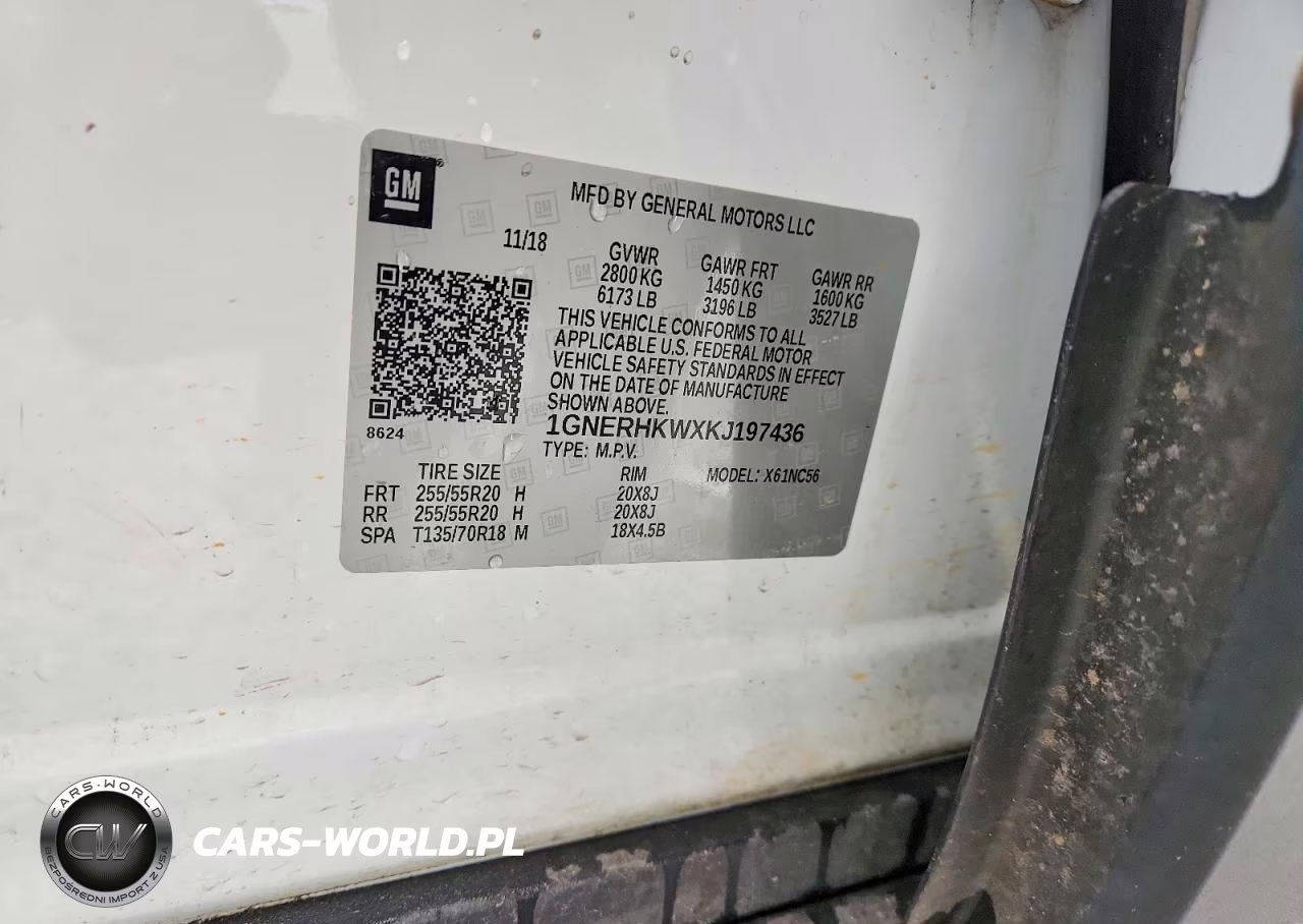 2019 Chevrolet Traverse Lt VIN:1GNERHKWXKJ197436 - 12