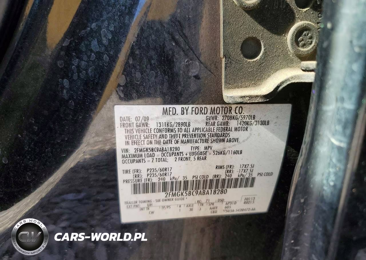 2010 Ford Flex Se VIN:2FMGK5BC9ABA18280 - 13