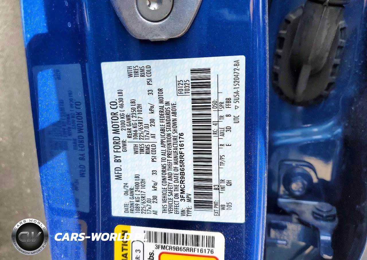 2024 Ford Bronco Sport Big Bend VIN:3FMCR9B65RRF16176 - 12