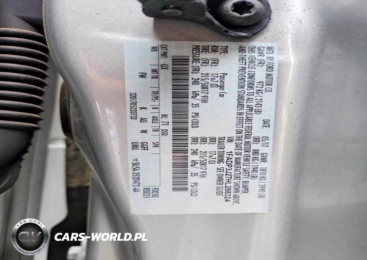 2017 Ford Focus Titanium VIN:1FADP3J27HL288324 - 12