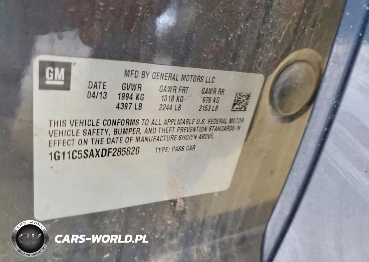 2013 Chevrolet Malibu 1Lt VIN:1G11C5SAXDF285820 - 12