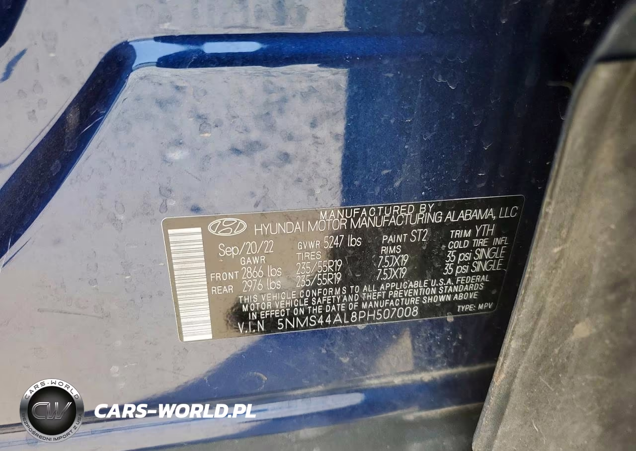 2023 Hyundai Santa Fe Limited VIN:5NMS44AL8PH507008 - 13
