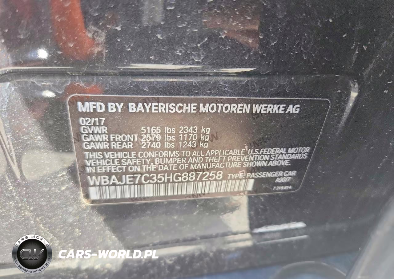2017 BMW 540 Xi VIN:WBAJE7C35HG887258 - 12