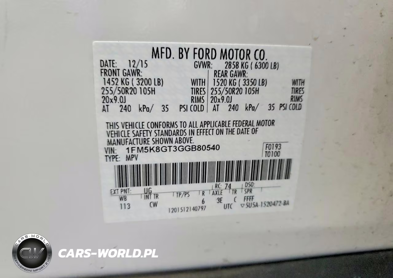 2016 Ford Explorer Sport VIN:1FM5K8GT3GGB80540 - 13