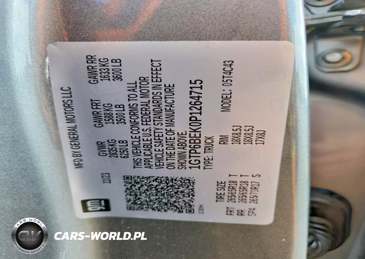 2023 GMC Canyon Elevation VIN:1GTP6BEK0P1264715 - 12