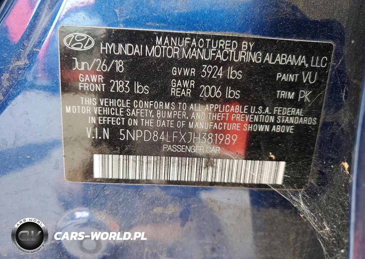 2018 Hyundai Elantra Sel VIN:5NPD84LFXJH381989 - 12