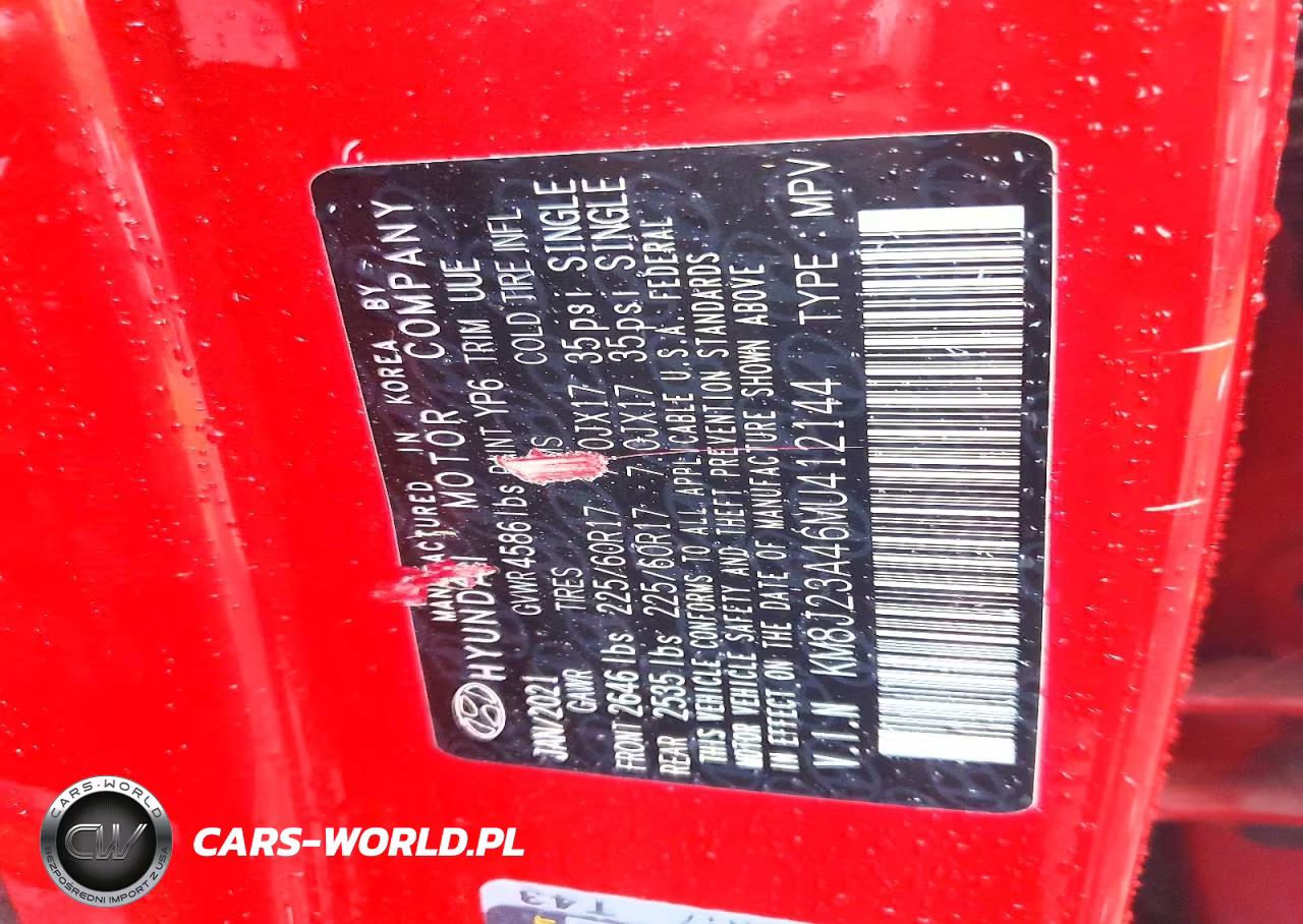 2021 Hyundai Tucson Se VIN:KM8J23A46MU412144 - 12