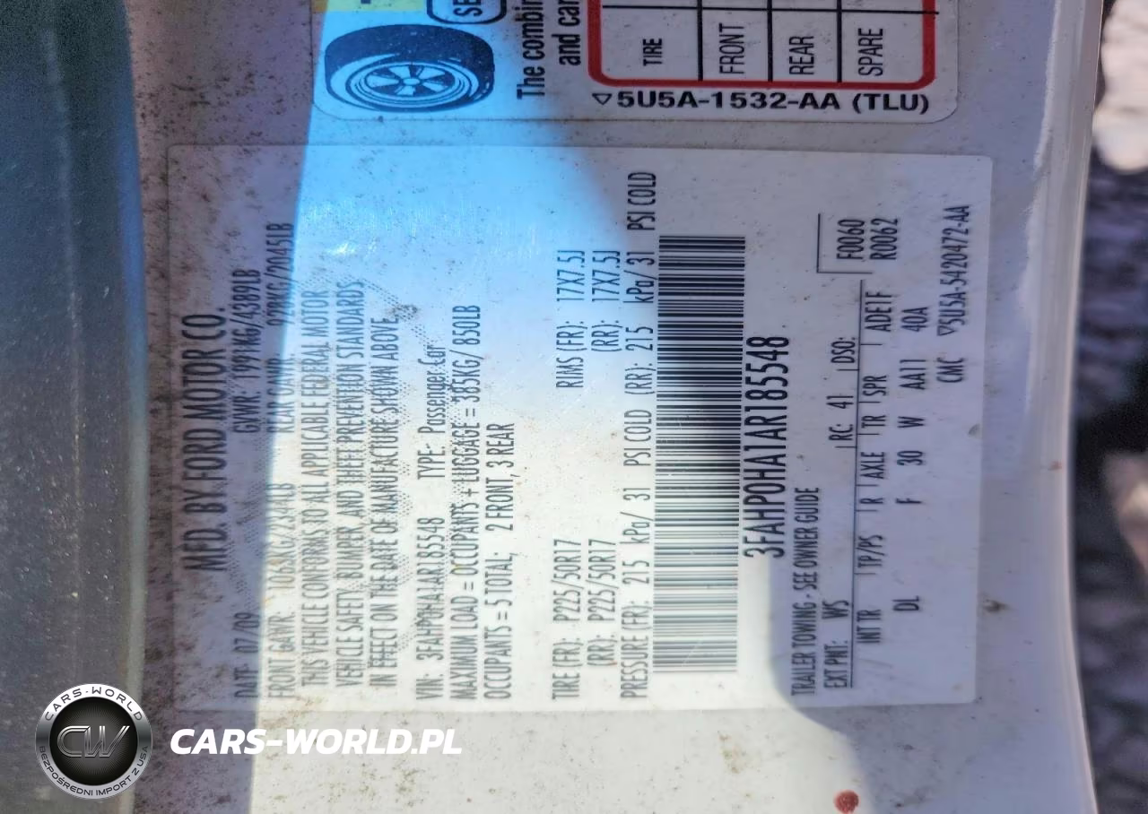 2010 Ford Fusion Se VIN:3FAHP0HA1AR185548 - 13