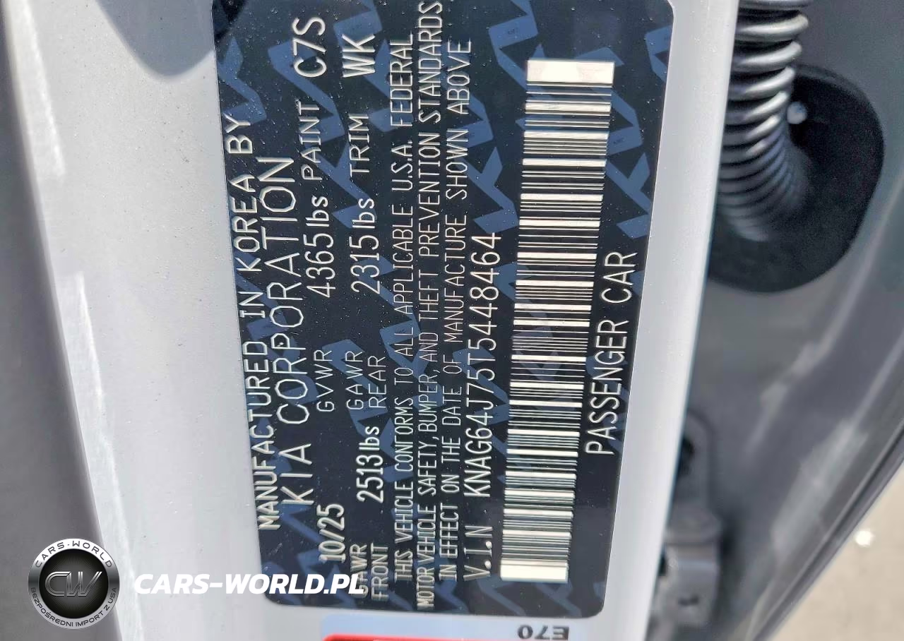 2026 Kia K5 Gt Line VIN:KNAG64J75T5448464 - 12
