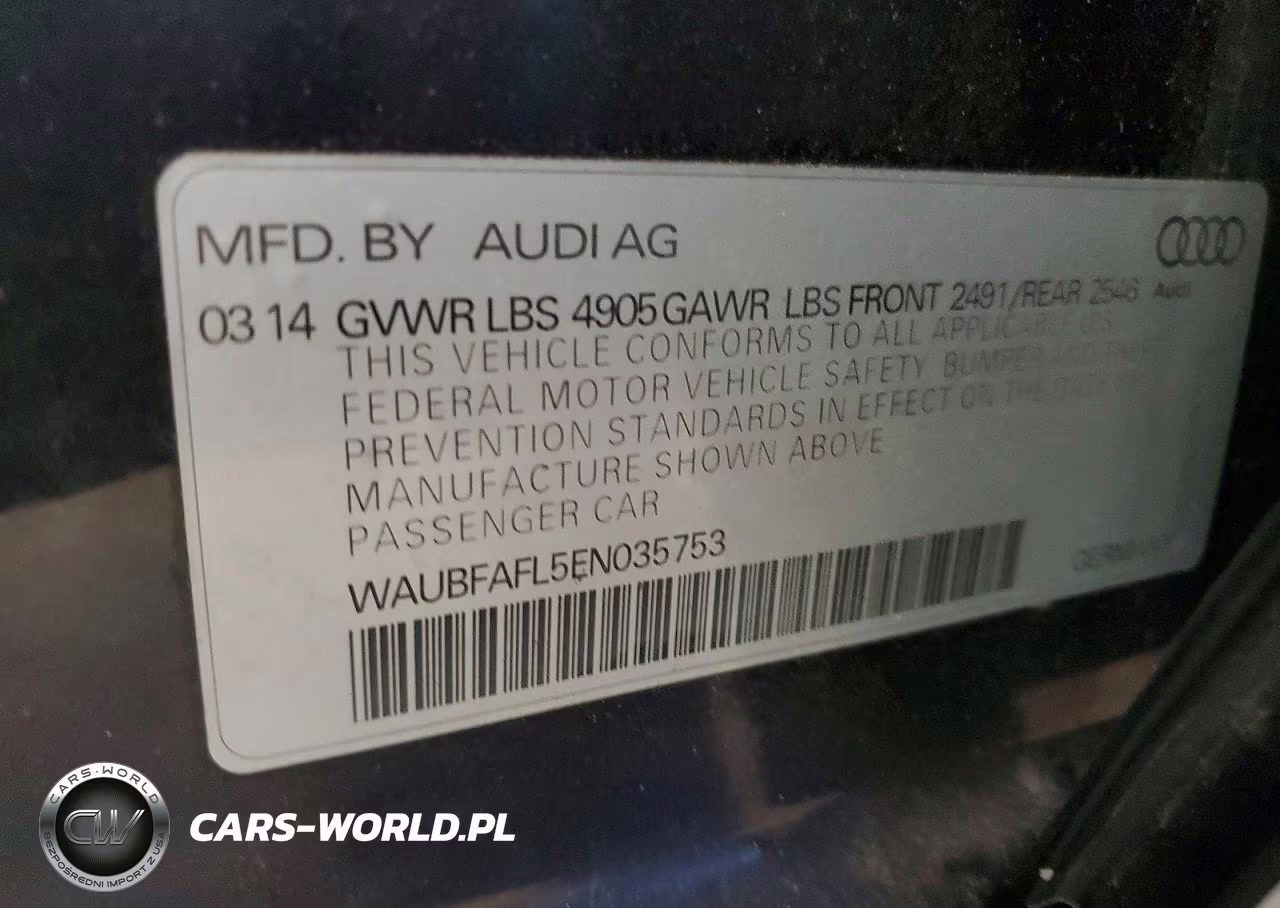 2014 Audi A4 Premium VIN:WAUBFAFL5EN035753 - 12