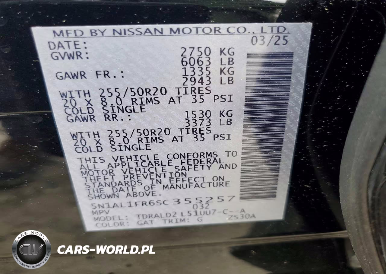 2025 Infiniti Qx60 Luxe VIN:5N1AL1FR6SC355257 - 13