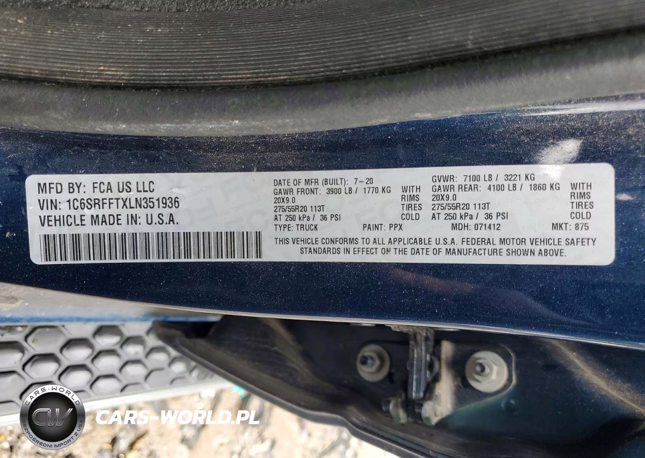 2020 Ram 1500 Big Horn VIN:1C6SRFFTXLN351936 - 12