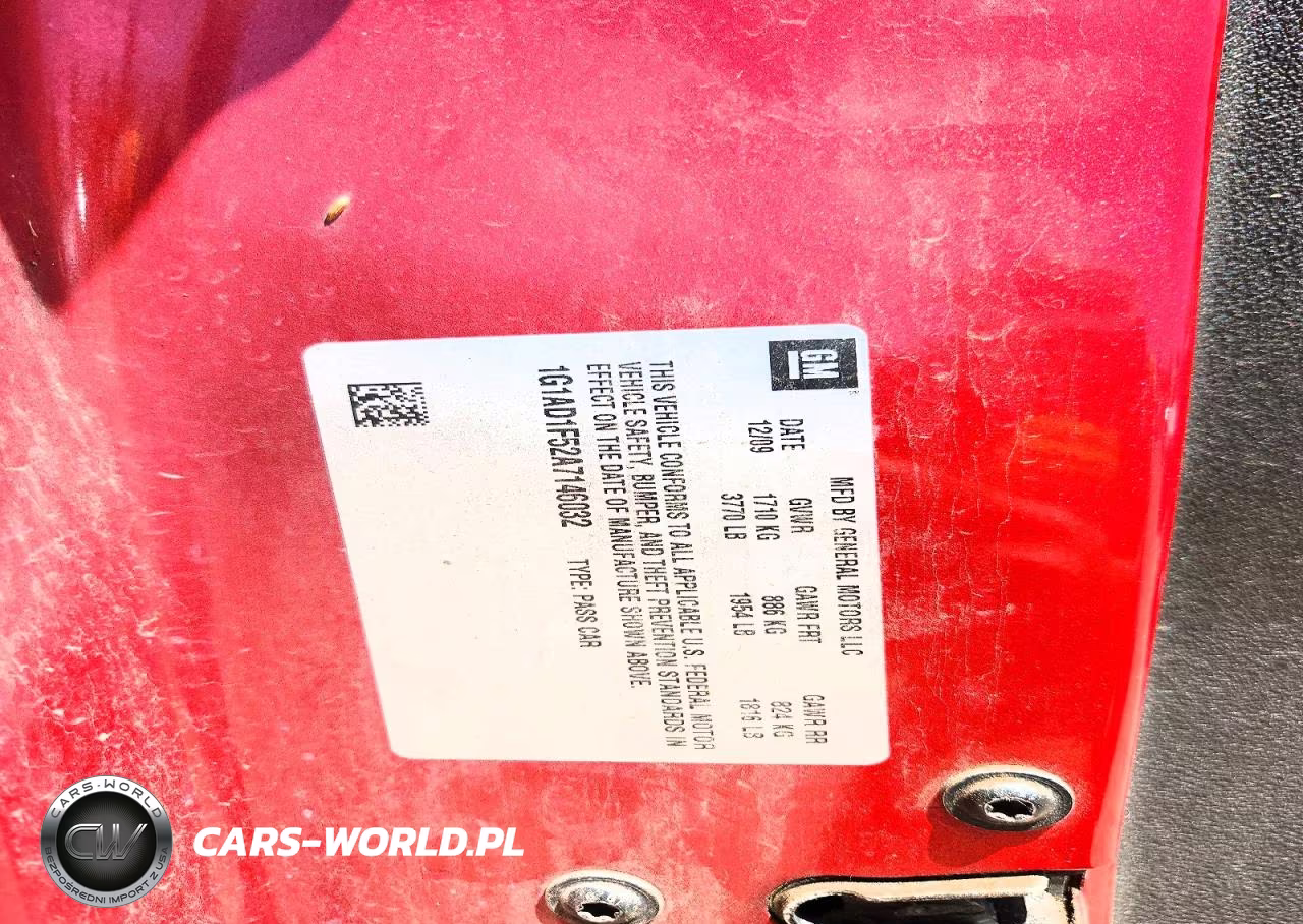 2010 Chevrolet Cobalt 1Lt VIN:1G1AD1F52A7146032 - 12