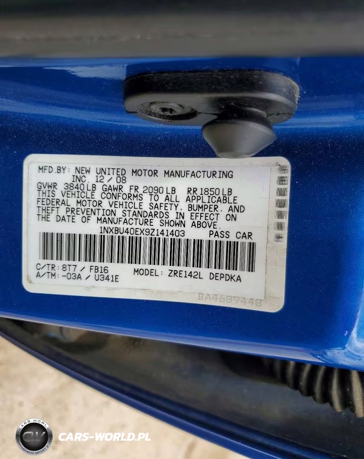 2009 Toyota Corolla Base VIN:1NXBU40EX9Z141403 - 12