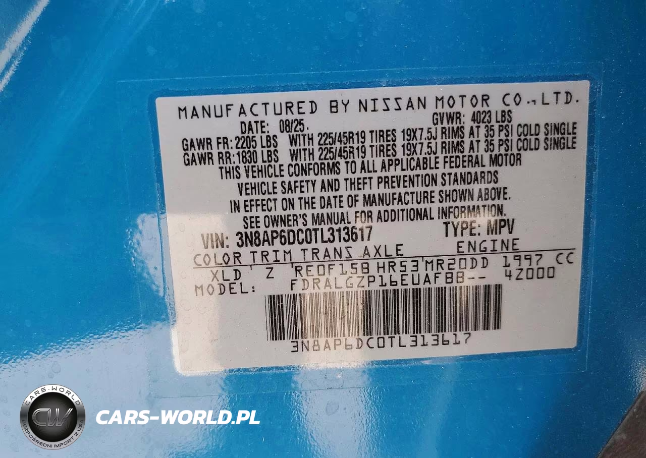 2026 Nissan Kicks Sr VIN:3N8AP6DC0TL313617 - 13