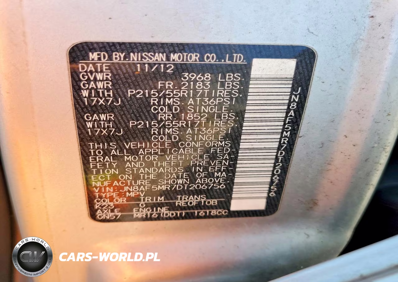 2013 Nissan Juke S VIN:JN8AF5MR7DT206756 - 12