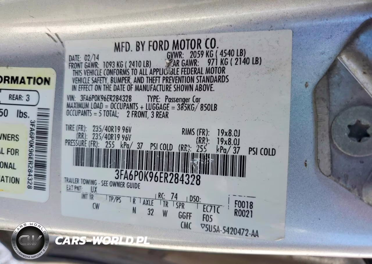 2014 Ford Fusion Titanium VIN:3FA6P0K96ER284328 - 12