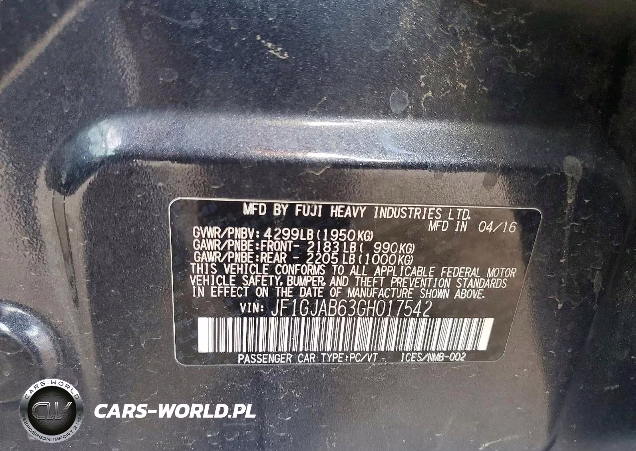 2016 Subaru Impreza Premium VIN:JF1GJAB63GH017542 - 12