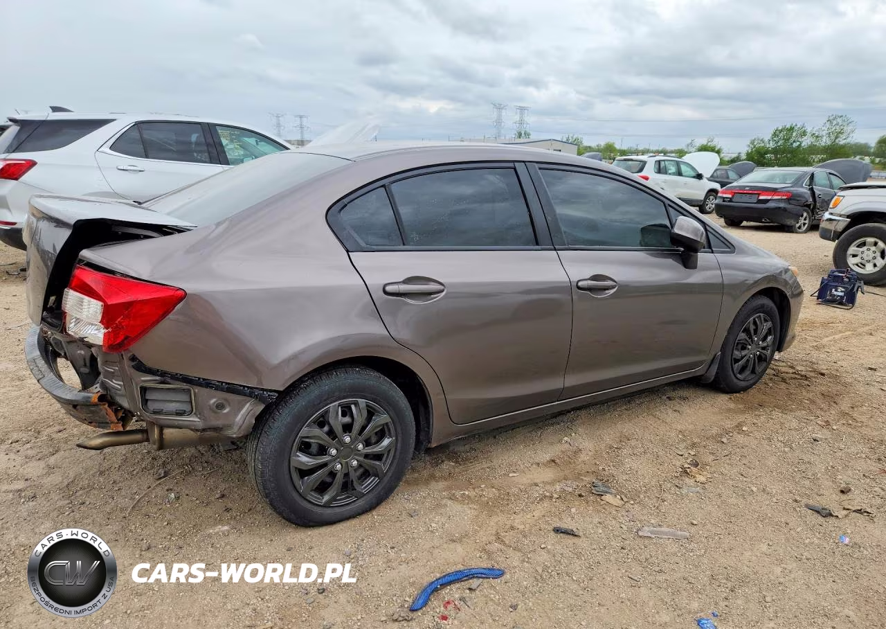 2012 Honda Civic Lx VIN:19XFB2F58CE041829 - 3