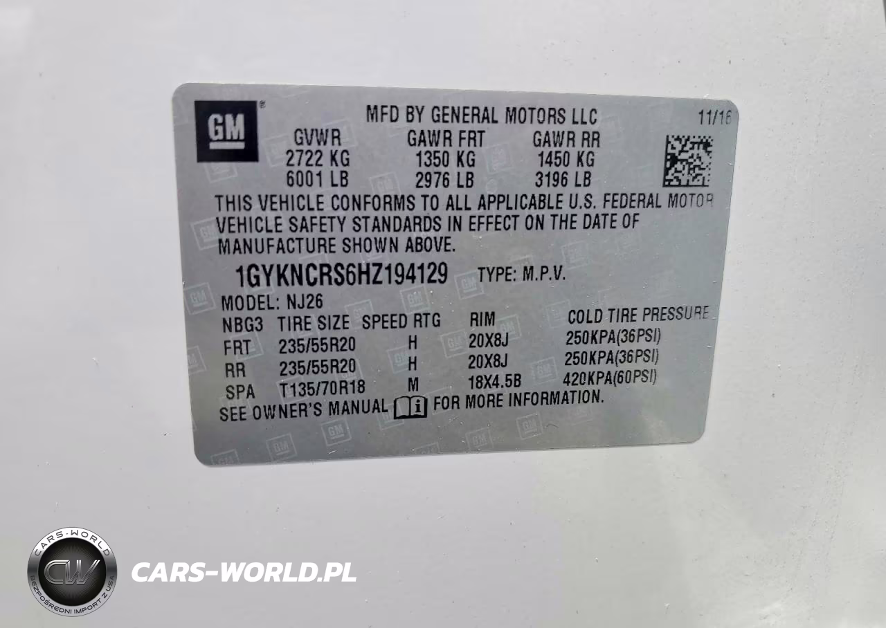 2017 Cadillac Xt5 Premium Luxury VIN:1GYKNCRS6HZ194129 - 12