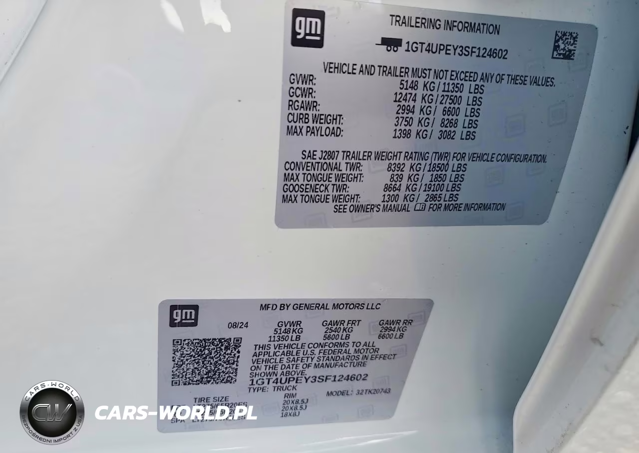 2025 GMC Sierra K2500 At4 VIN:1GT4UPEY3SF124602 - 14