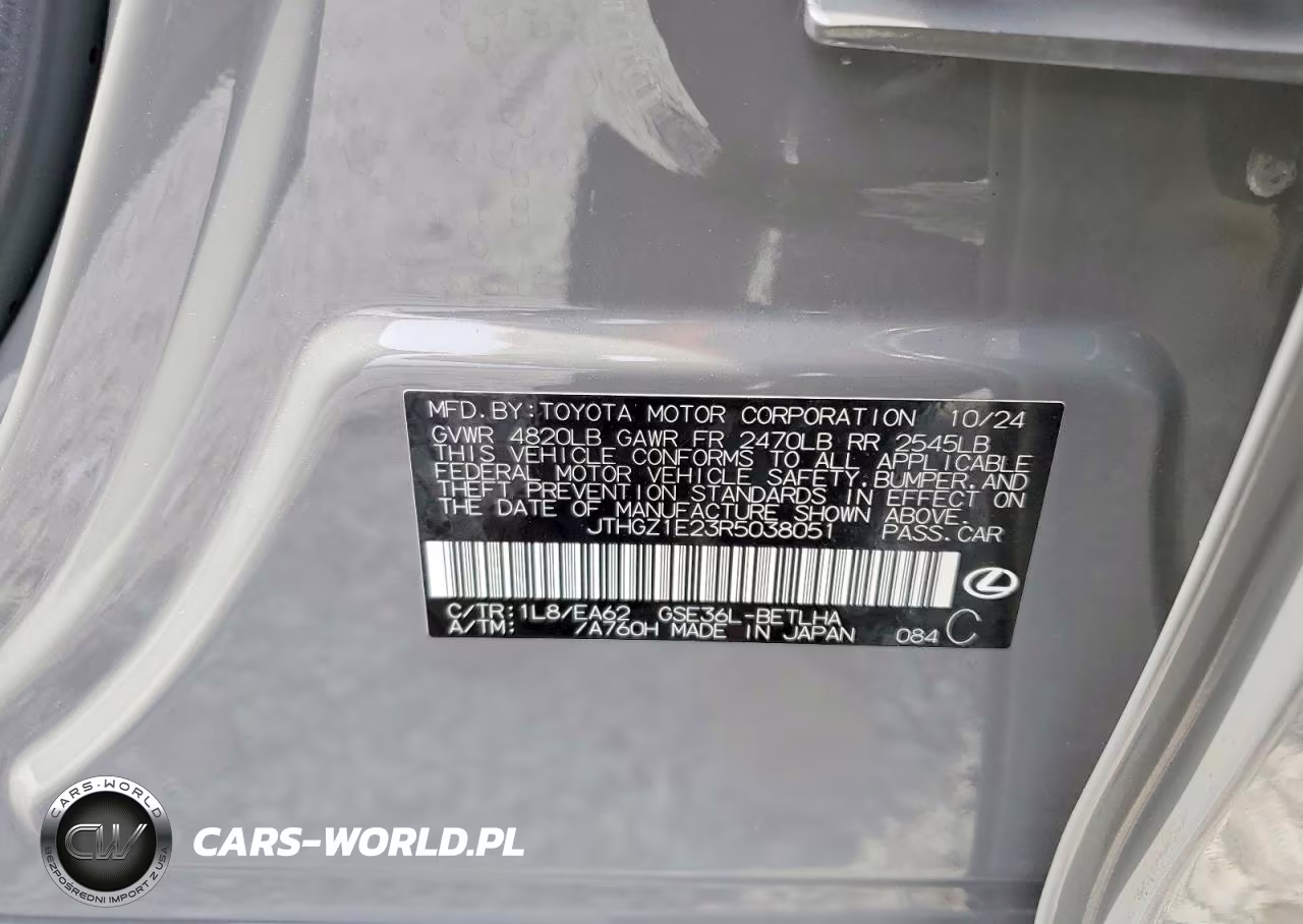 2024 Lexus Is 350 F Sport VIN:JTHGZ1E23R5038051 - 13