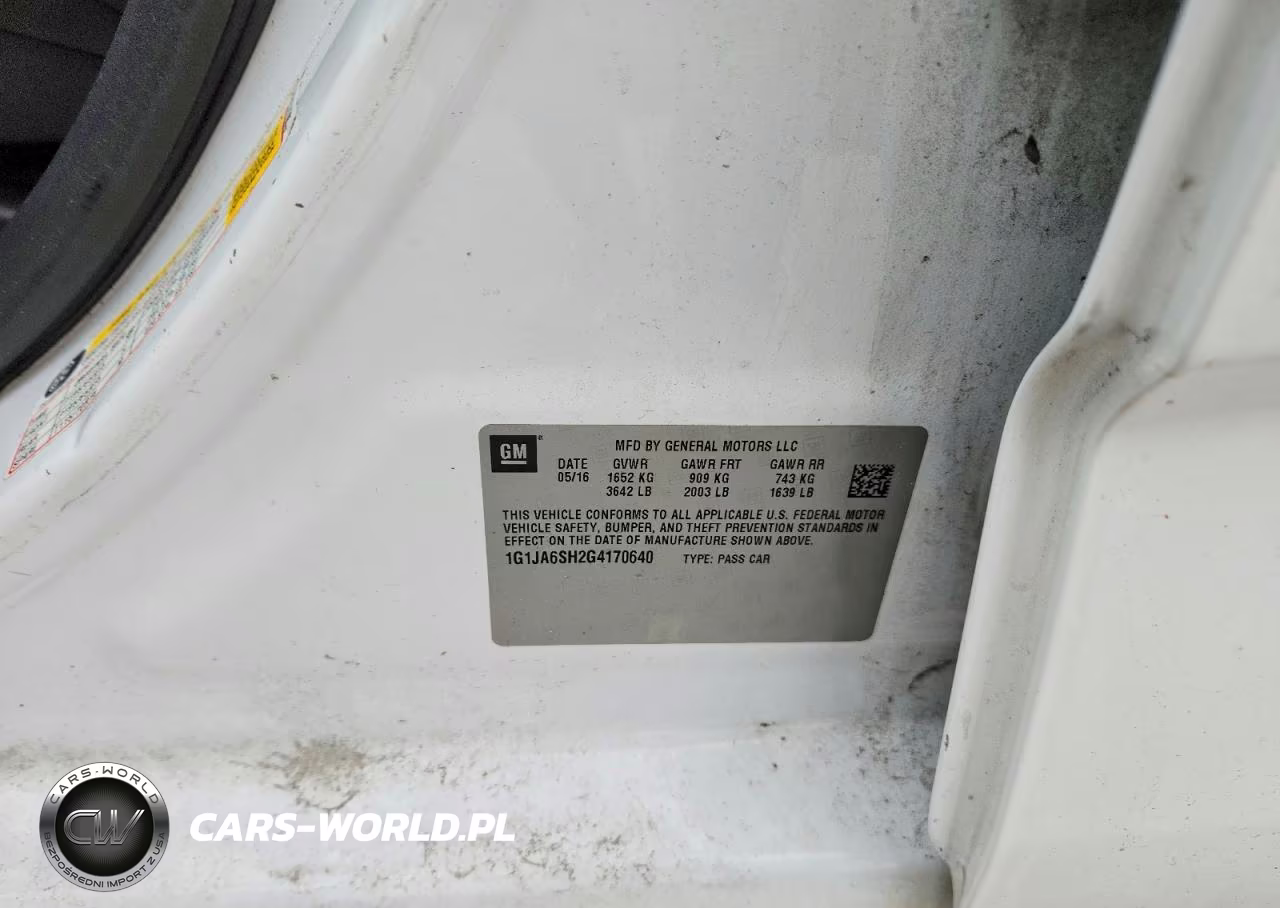 2016 Chevrolet Sonic Ls VIN:1G1JA6SH2G4170640 - 13