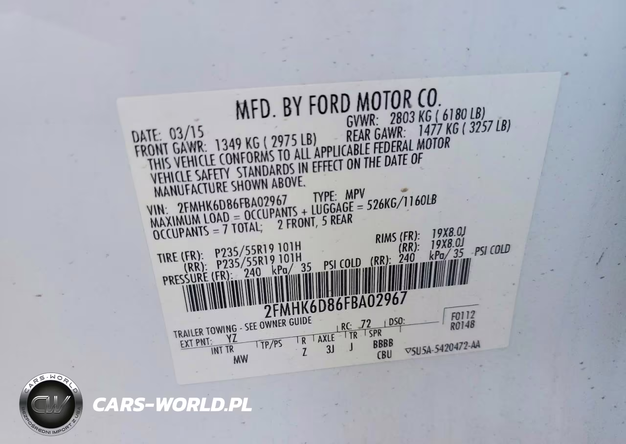 2015 Ford Flex Limited VIN:2FMHK6D86FBA02967 - 13